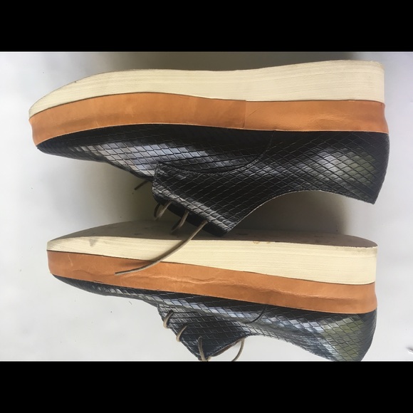 Coclico leather platform Oxford shoes size 10 - Picture 5 of 8